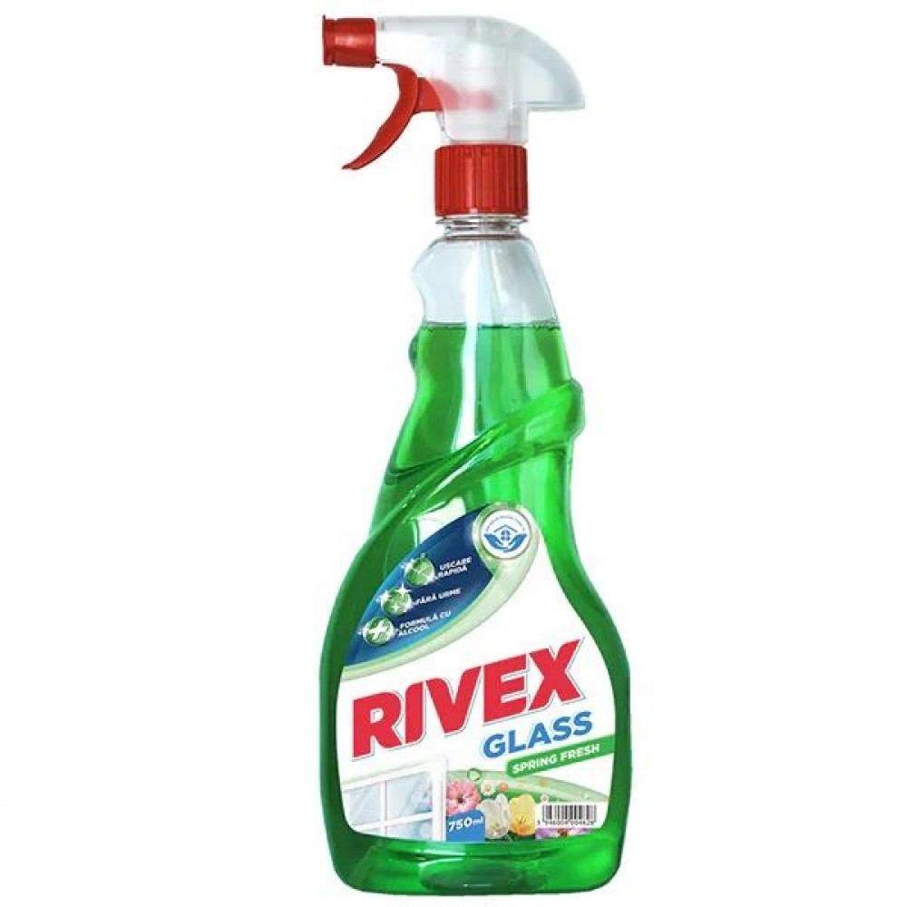 Solutie pentru curatat geamuri Rivex Glass Spring Fresh 750 ml